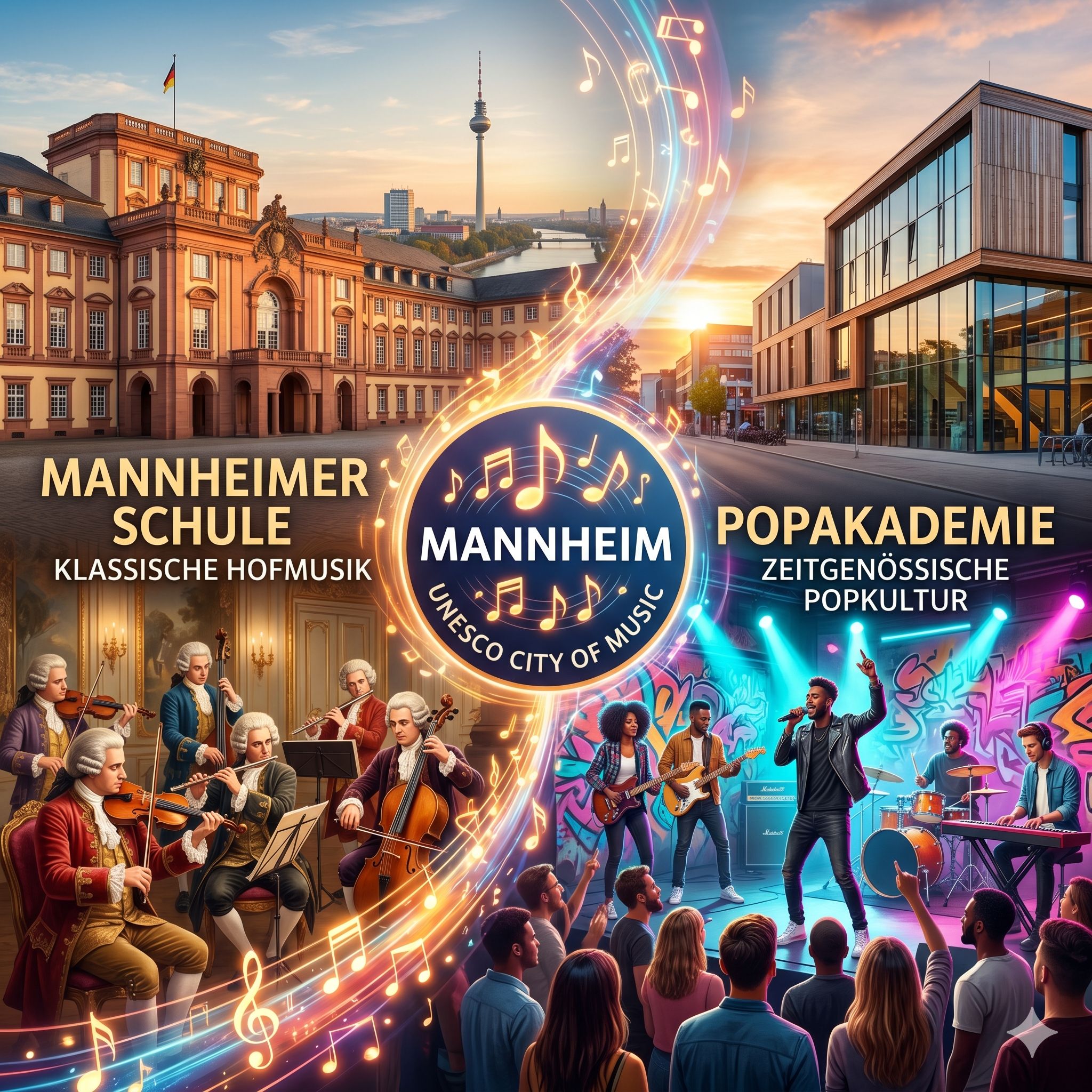 Mehr über den Artikel erfahren Mannheim: UNESCO City of Music –  Von der Mannheimer Schule zur Popakademie